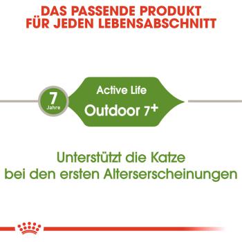 ROYAL CANIN OUTDOOR 7+ Katzenfutter trocken für ältere Freigänger