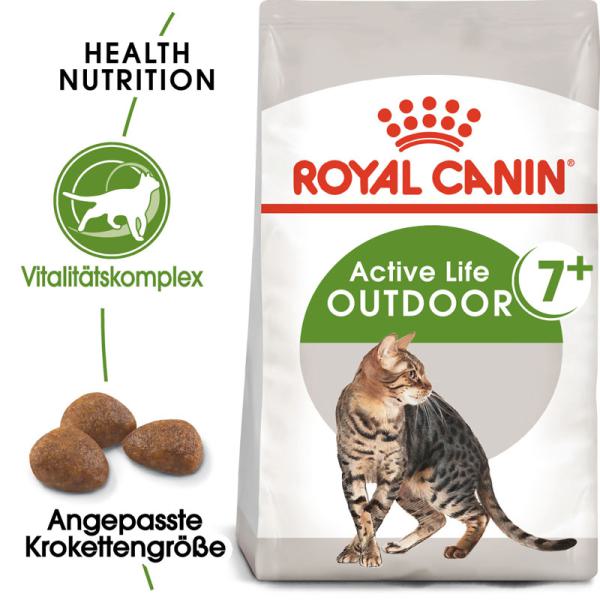 ROYAL CANIN OUTDOOR 7+ Katzenfutter trocken für ältere Freigänger