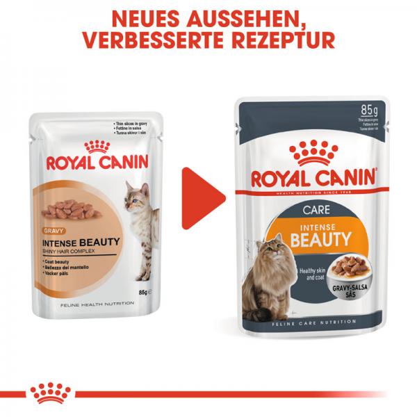 ROYAL CANIN Intense Beauty Katzenfutter nass in Soße für schönes Fell